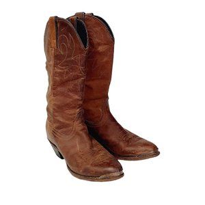 Durango Distressed Brown Leather Cowboy Slouch Boots $160 RD542 Women's …